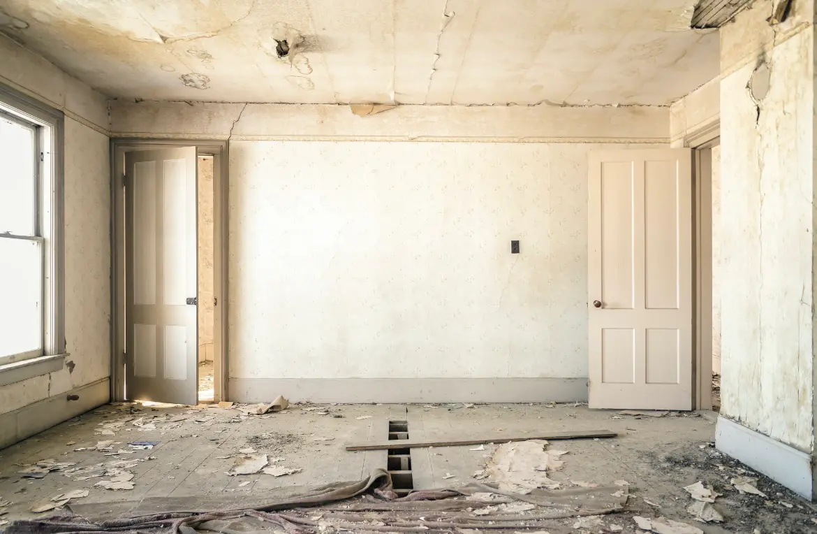 Waste disposal crew managing a cleanout project in Eden Isle